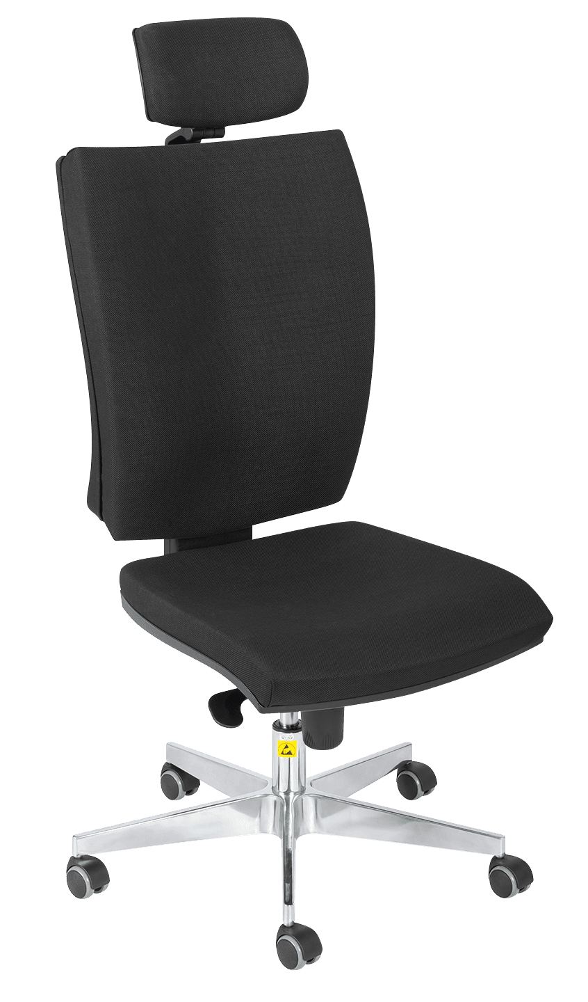 RS-K11ESD Scaun ESD Superior 2, Negru Standard, reglaj inaltime 435–500 mm - imagine 1