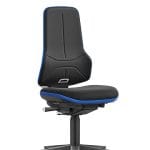 Scaun ESD Neon XXL Duotec Negru, fara tetiera, roti pivotante, reglaj inaltime 470-640 mm