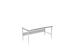 Banc de lucru ESD – manual, tip H, 1800x800 mm, blat ergonomic