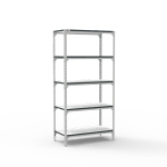 Raft ESD asamblat cu suruburi – 5 polite disipative, 2000x1000x500 mm