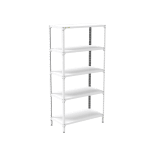 Raft ESD asamblat cu suruburi – 5 polite din otel, 2000x1000x500 mm