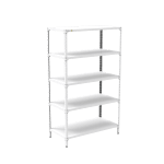 Raft ESD asamblat cu suruburi – 5 polite din otel, 2000x1200x500 mm