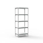 Raft ESD asamblat cu suruburi – 5 polite disipative, 2000x800x500 mm