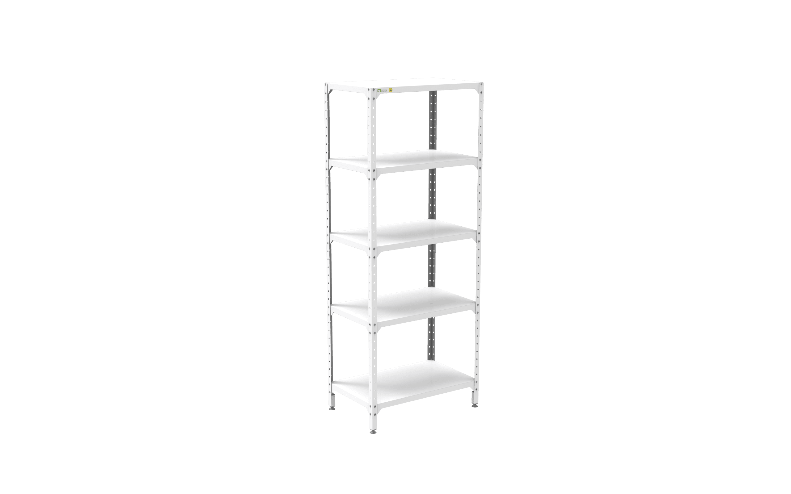 RT-RCBA-ESD-200-80-5S-T-scaled-1.png Raft ESD asamblat cu suruburi – 5 polite din otel, 2000x800x500 mm - imagine 1