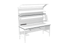 Banc de lucru ESD – manual, tip H, 2000x800 mm, blat dreptunghiular - imagine 3
