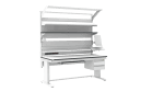 Banc de lucru ESD – electric, tip L HD, 1800x800 mm, blat dreptunghiular - imagine 3
