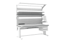 Banc de lucru ESD – electric, tip L HD, 2000x800 mm, blat ergonomic - imagine 3