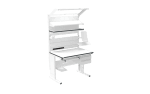 Banc de lucru ESD – manual, tip L, 1200x800 mm, blat ergonomic - imagine 3
