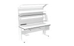 Banc de lucru ESD – manual, tip L, 2000x800 mm, blat ergonomic - imagine 3