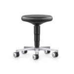 Taburet ESD pentru Camera Curata (Cleanroom) cu Pedala Configurabil: Inaltime Sezut si Tip Roti